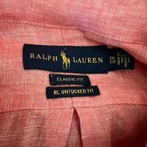 Polo long sleeve linen shirt